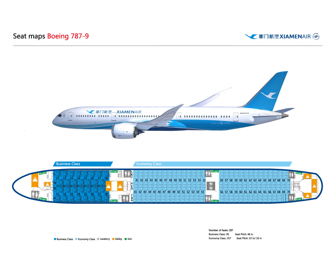 Боинг 787 9 схема