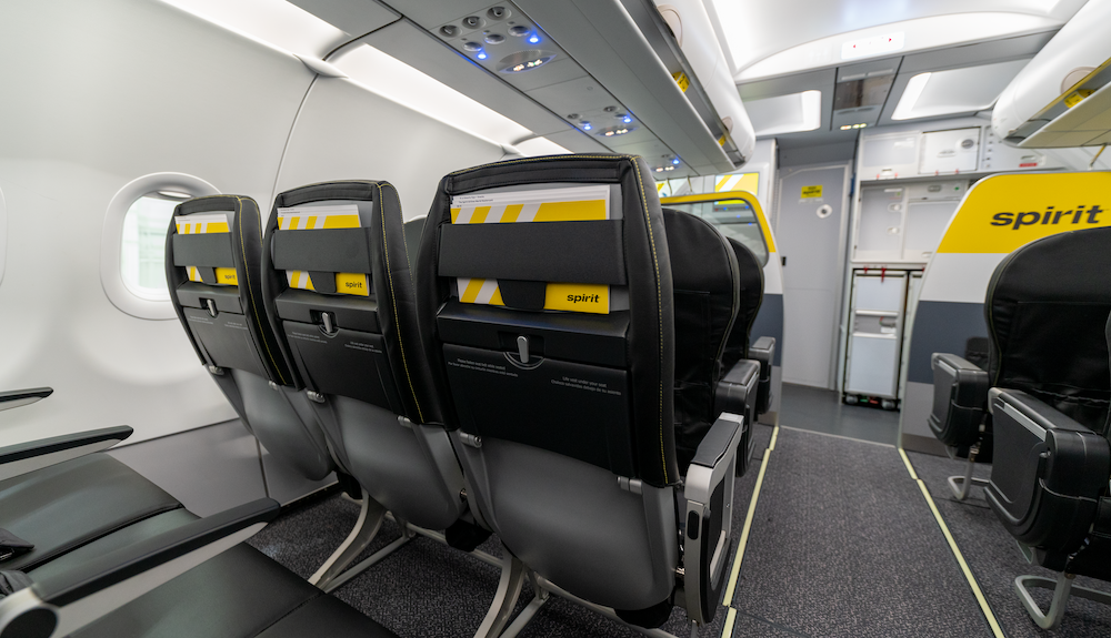 Spirit Airlines Unveils Redesigned Cabin Interior