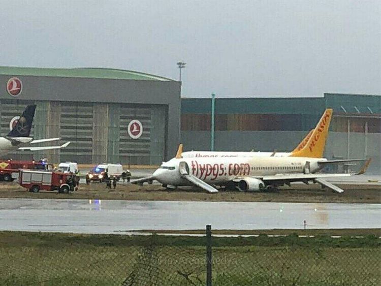 Istanbul Airport Closed After Pegasus Flight Skids Off Runway Samchui Com