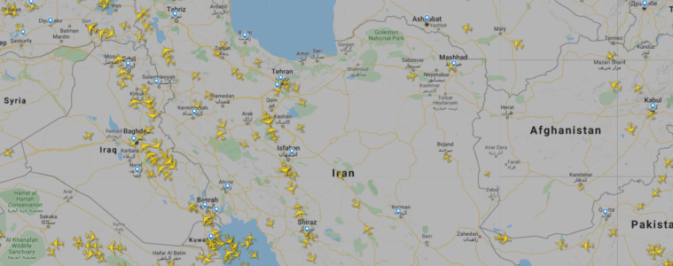 Airlines That Are Avoiding Iranian and Iraqi Airspace