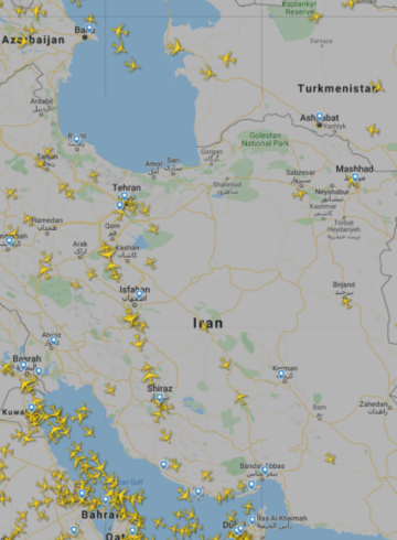 Airlines That Are Avoiding Iranian and Iraqi Airspace