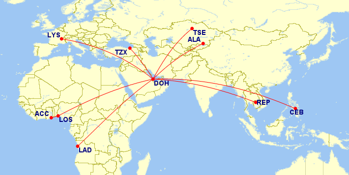 Qatar Airways 2020 Route Expansion - SamChui.com