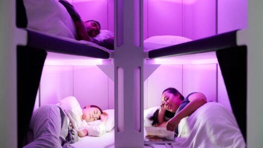 Air New Zealand Skynest Flat Bed in Economy