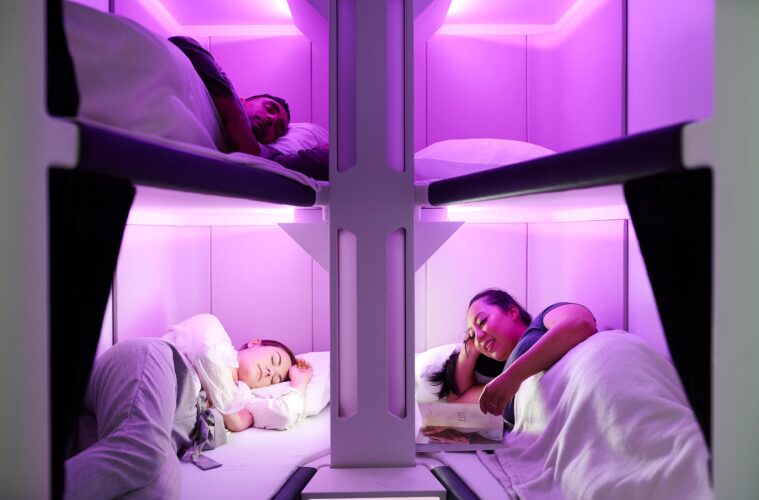 Air New Zealand Skynest Flat Bed in Economy
