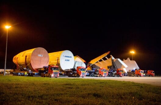 Final Airbus A380 Convoy Makes its way to Final Assembly