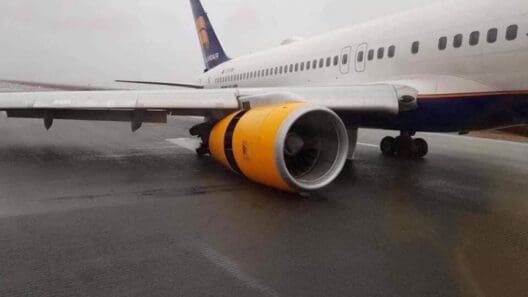 Icelandair Gear Collapse