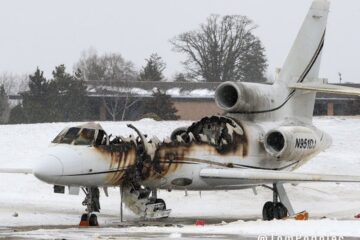 Private Jet Fire