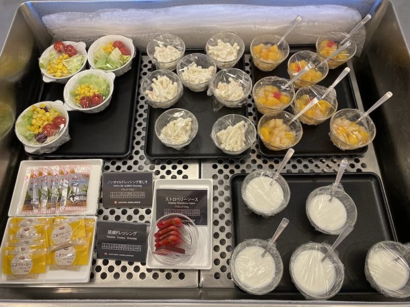 a tray of food on a counter