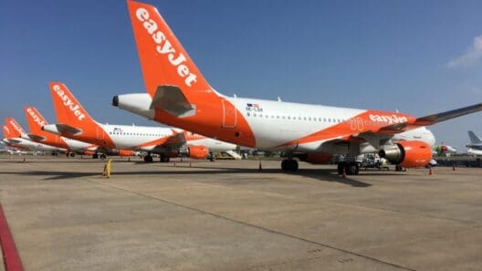 a group of airplanes on a runway
