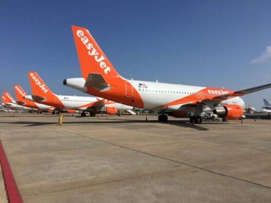 a group of airplanes on a runway