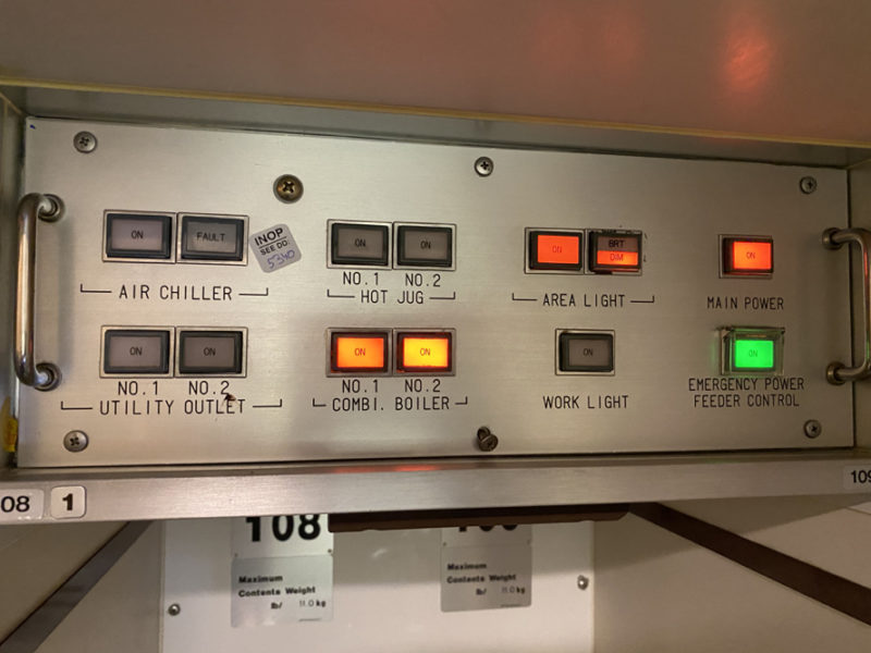 a panel with buttons and switches