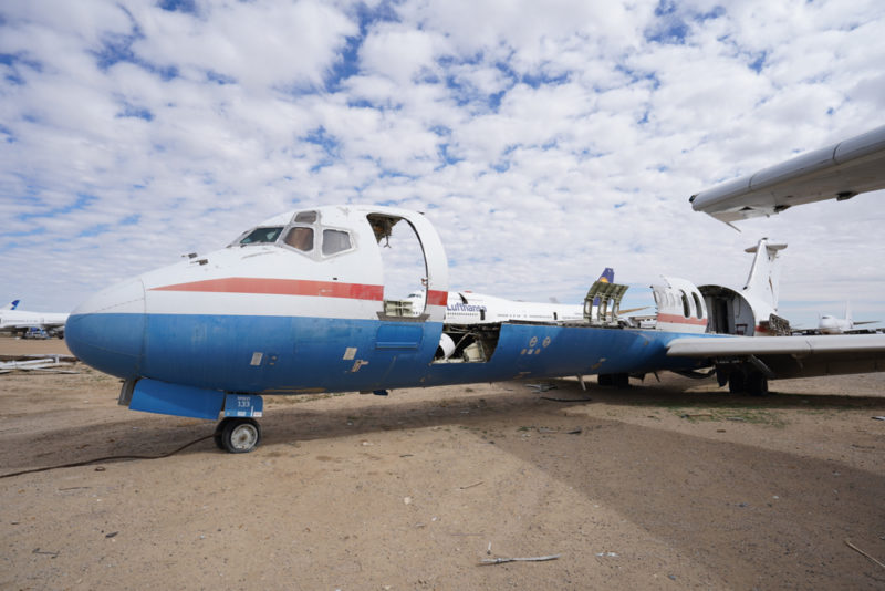 an airplane with its wings open