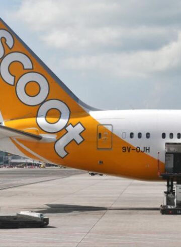 an airplane on the runway