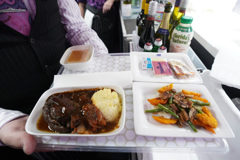 a tray of food on a table