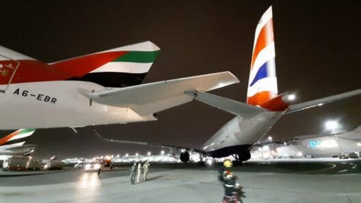 British Airways A350 and Emirates B777 Collide in Dubai