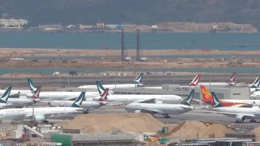 Cathay Pacific carries 582 in a day