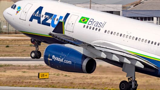 a plane taking off from a runway