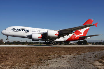 a large airplane taking off