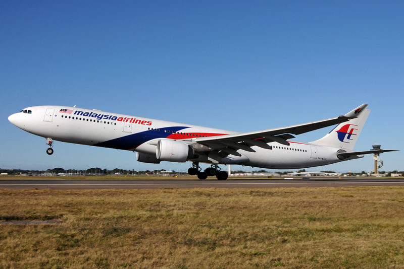 a plane taking off from runway