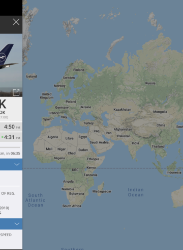 A380 flying in the sky