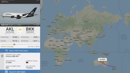 A380 flying in the sky