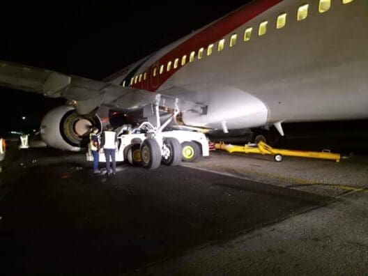 a man standing next to a plane