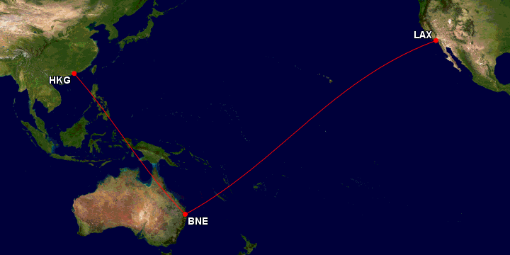 a map of the earth with a red line