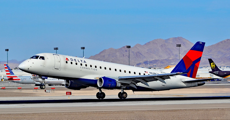 a plane on the runway