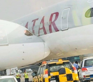 Qatar Airways B787 Collides with Parked A350 In Doha