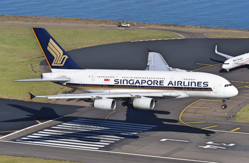 an airplane on a runway