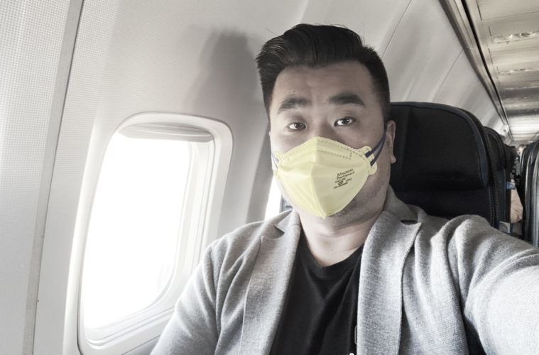 Sam Chui wearing a mask