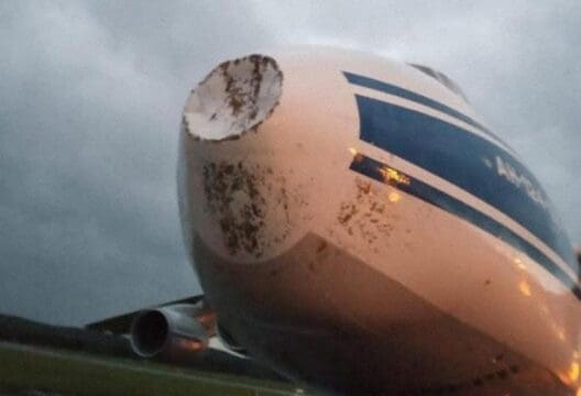 Volga Dnepr An-124 Damaged Due to Lightning Strike