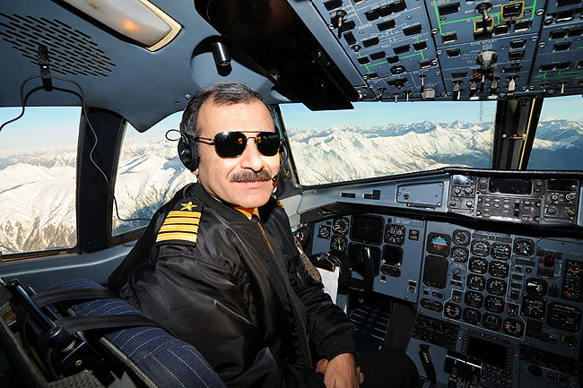 a man in a pilot's uniform