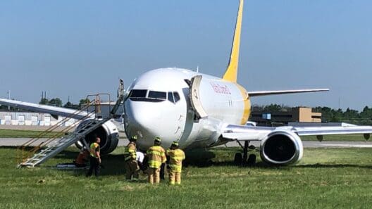 Kalitta B737 Veered Off Runway at Rochester Airport