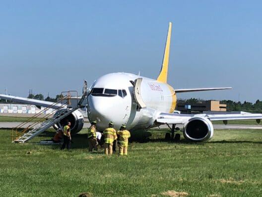 Kalitta B737 Veered Off Runway at Rochester Airport