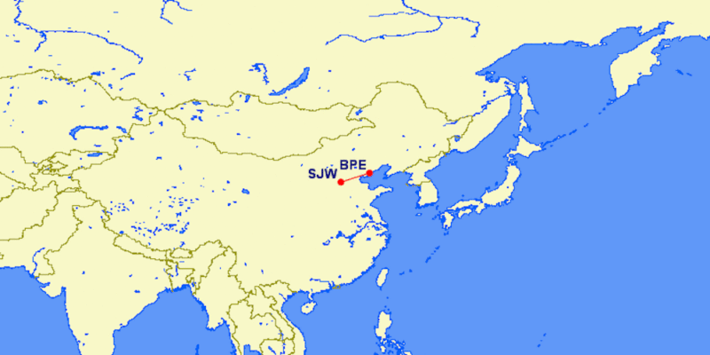 a map of asia with red dots and black text
