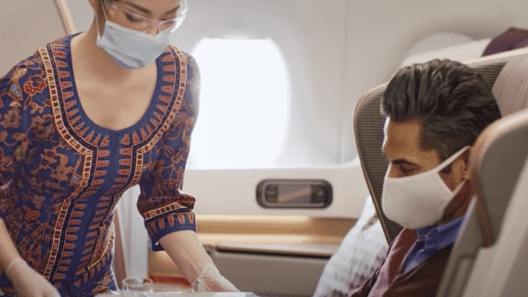 COVID-19 airline catering