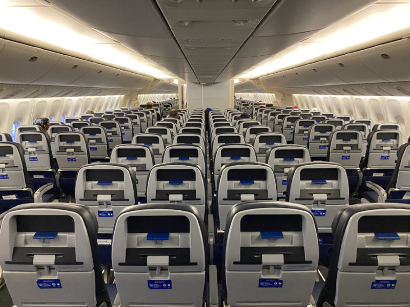 United Economy Class Seats B777