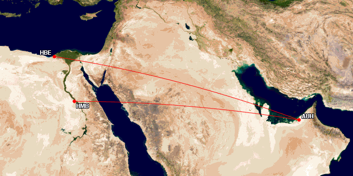 Air Arabia Abu Dhabi Route Map