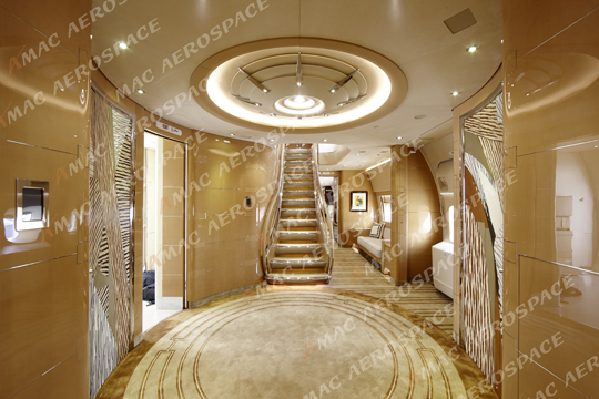 Qatar private jet staircase