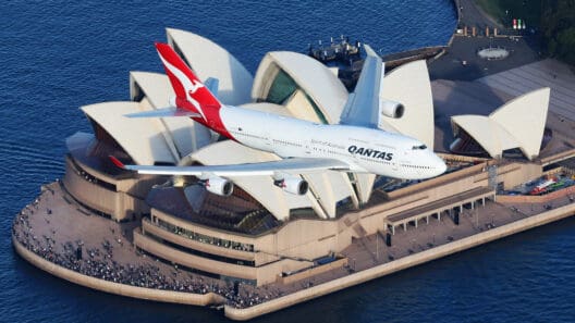 Qantas B747 Photo by Tim Bowrey