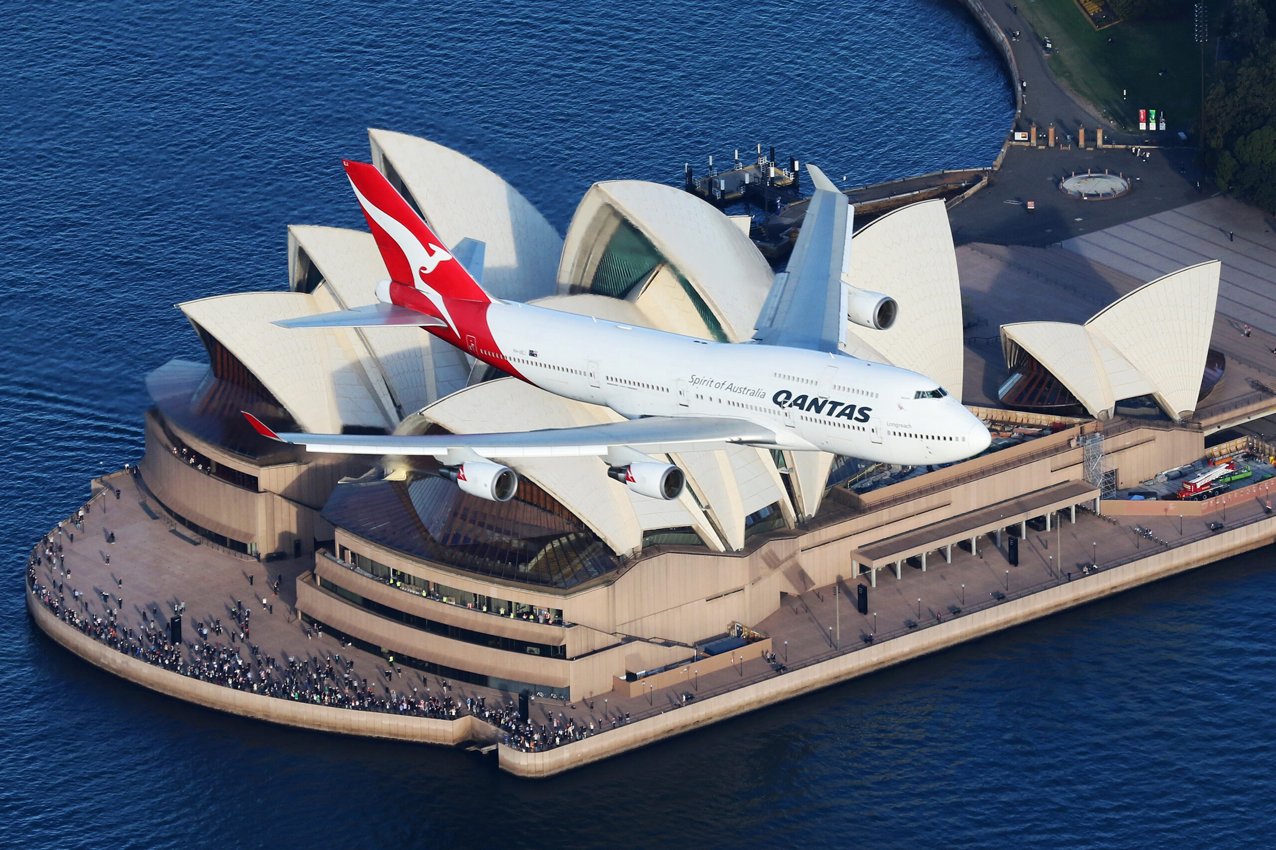 Qantas B747 Photo by Tim Bowrey