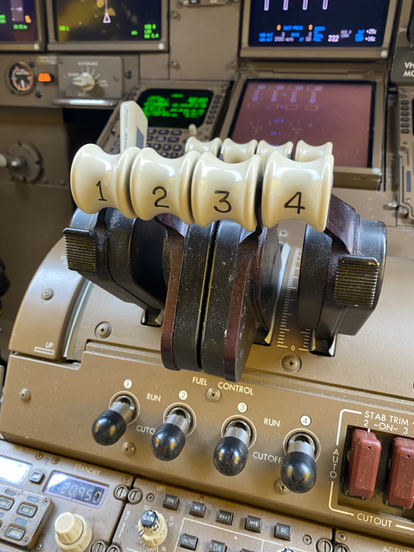 a control panel of a plane