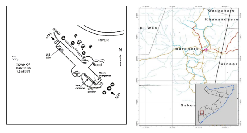 Bardere Bardera Airport diagram map
