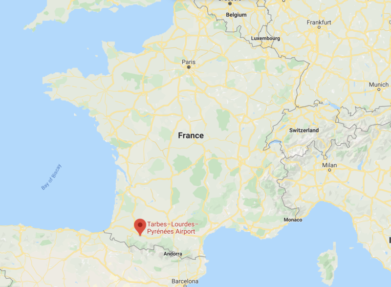 a map of france with cities and roads