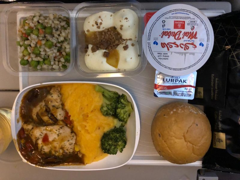 Current Emirates Economy Class Meal