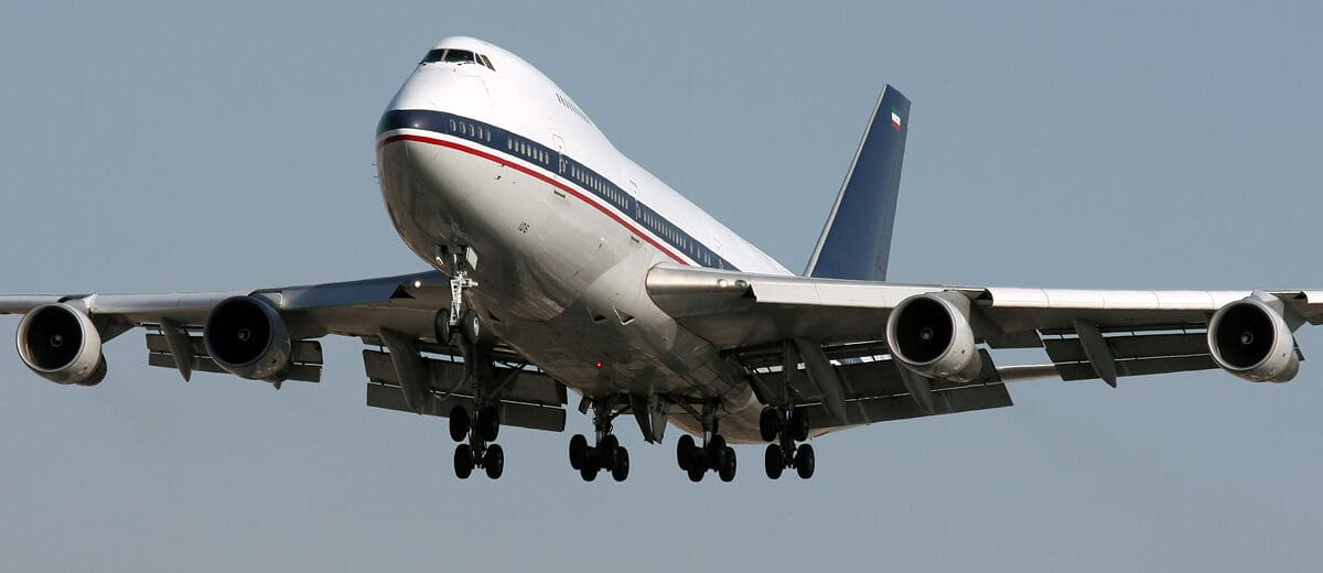 Iran Air Force B747 Damaged
