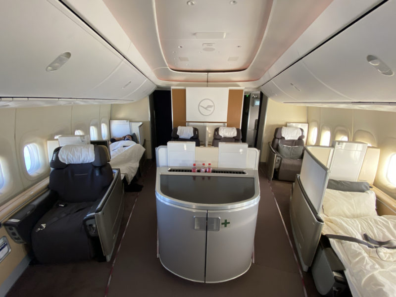 Lufthansa B747-8 First Class Cabin