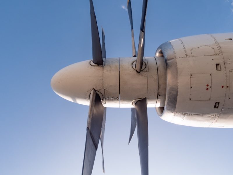 a close up of a propeller