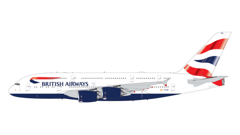GeminiJets G2BAW905 1:200 British Airways Airbus A380 G-XLEC